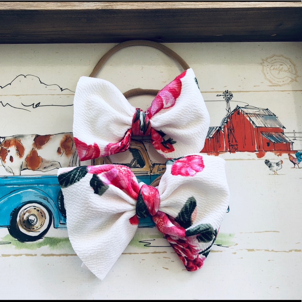 Nylon headband- big bow
